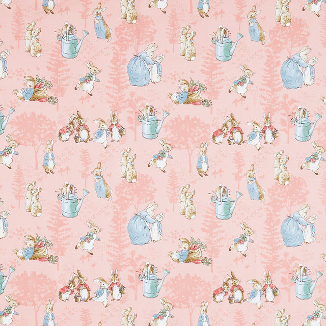 The Tale of Peter Rabbit - Main Coral Yardage Primary Image