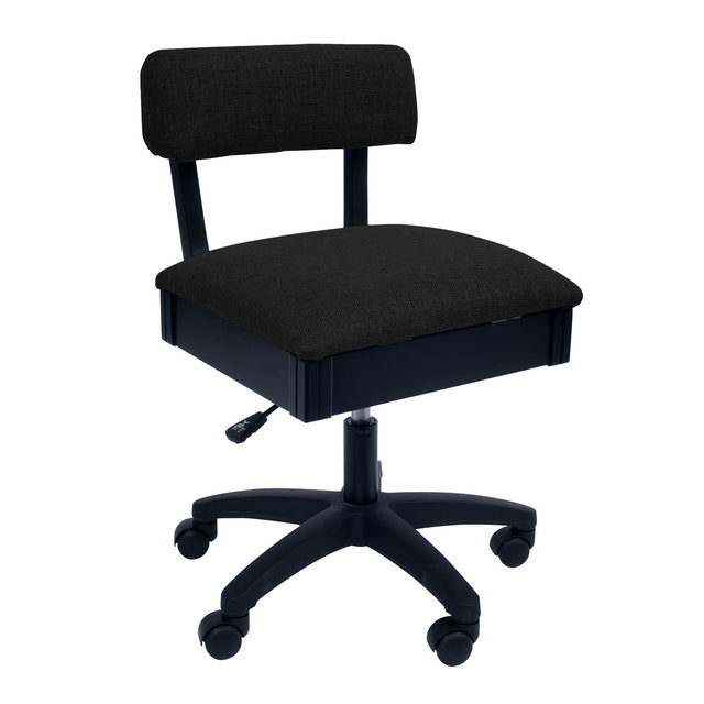 Hydraulic Sewing Chair - Solid Black Primary Image