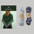 Konoko Falls Shawl Knit Kit - Antique Moonstone, Moonglow