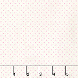 Swiss Dot - Swiss Dot Small Baby Pink on Cream Yardage