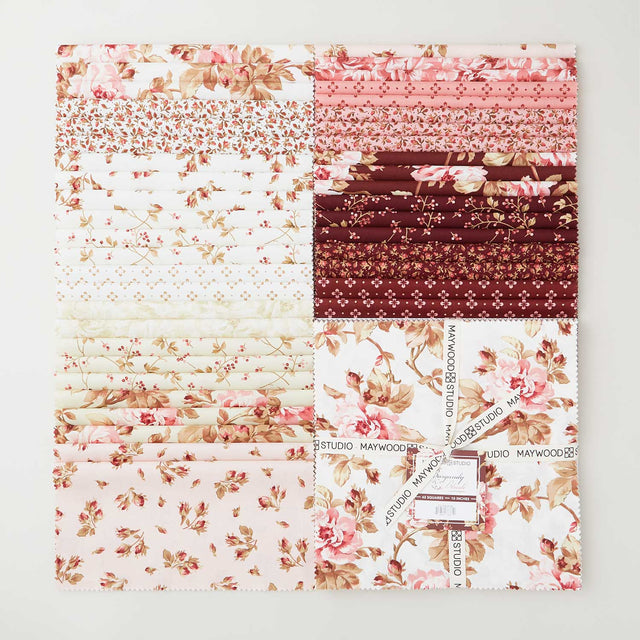 Burgundy & Blush Favorites 10" Squares