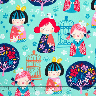 Cherry Blossom Garden - Bright Girls Yardage