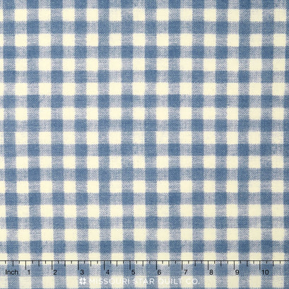 4th on the Farm - Gingham Denim Yardage