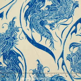 Year of the Ninja - Dragon Blue Yardage