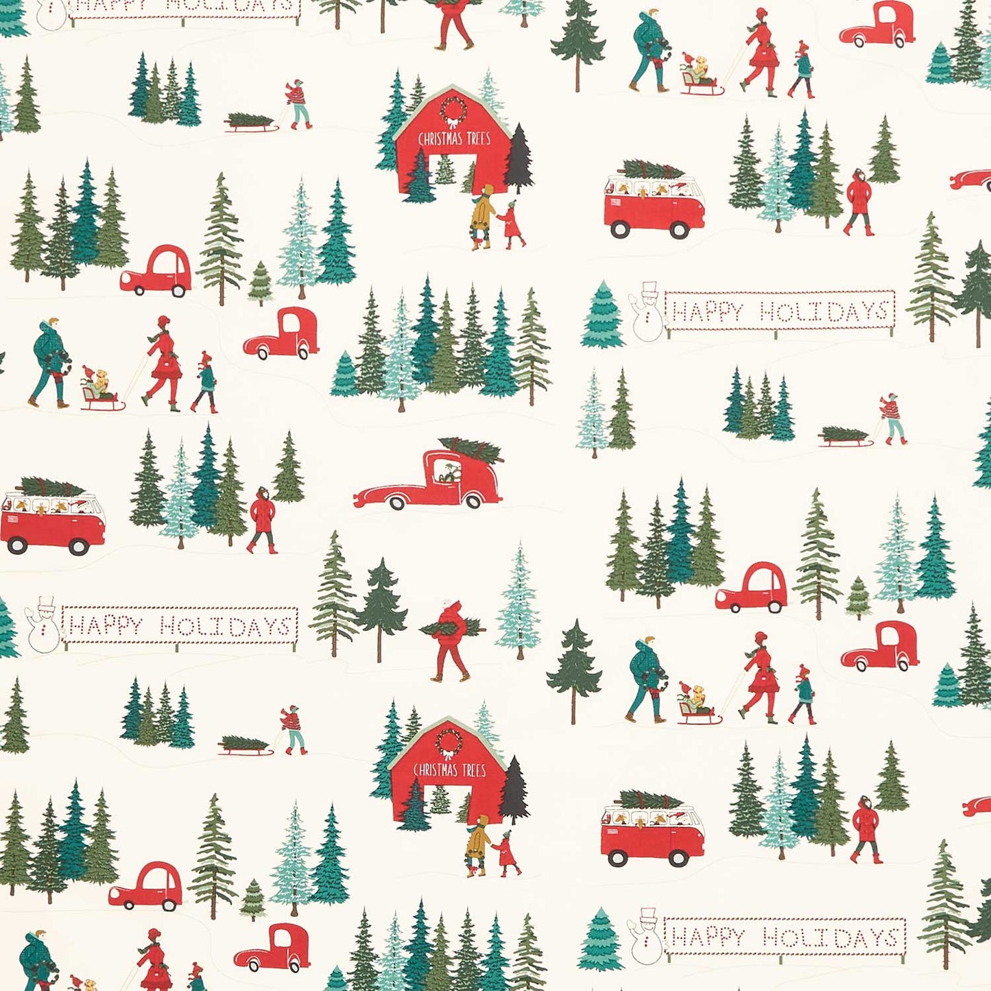 Christmas is in Town - Main Cream Yardage Primary Image