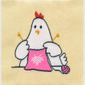 Minki Kim Woven Labels - Knitting Chicken Alternative View #1