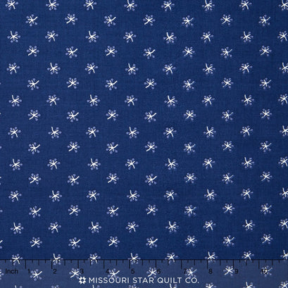 Cheddar and Indigo - Wish Blue Yardage