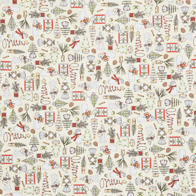 Homemade Holidays - Homemade Decorations Cream Yardage Primary Image