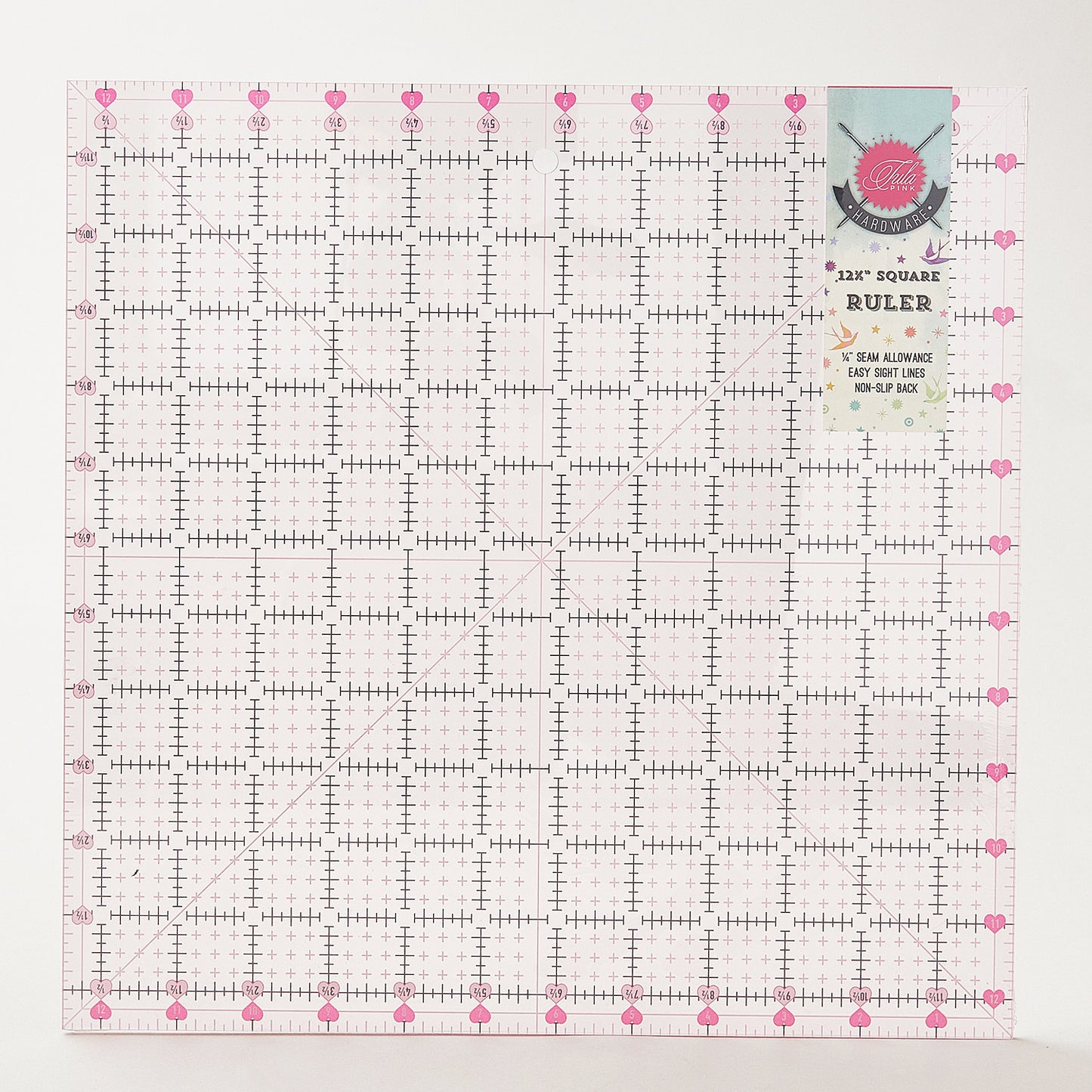 Tula Pink 12.5" x 12.5" Non Slip Unicorn Ruler Alternative View #1