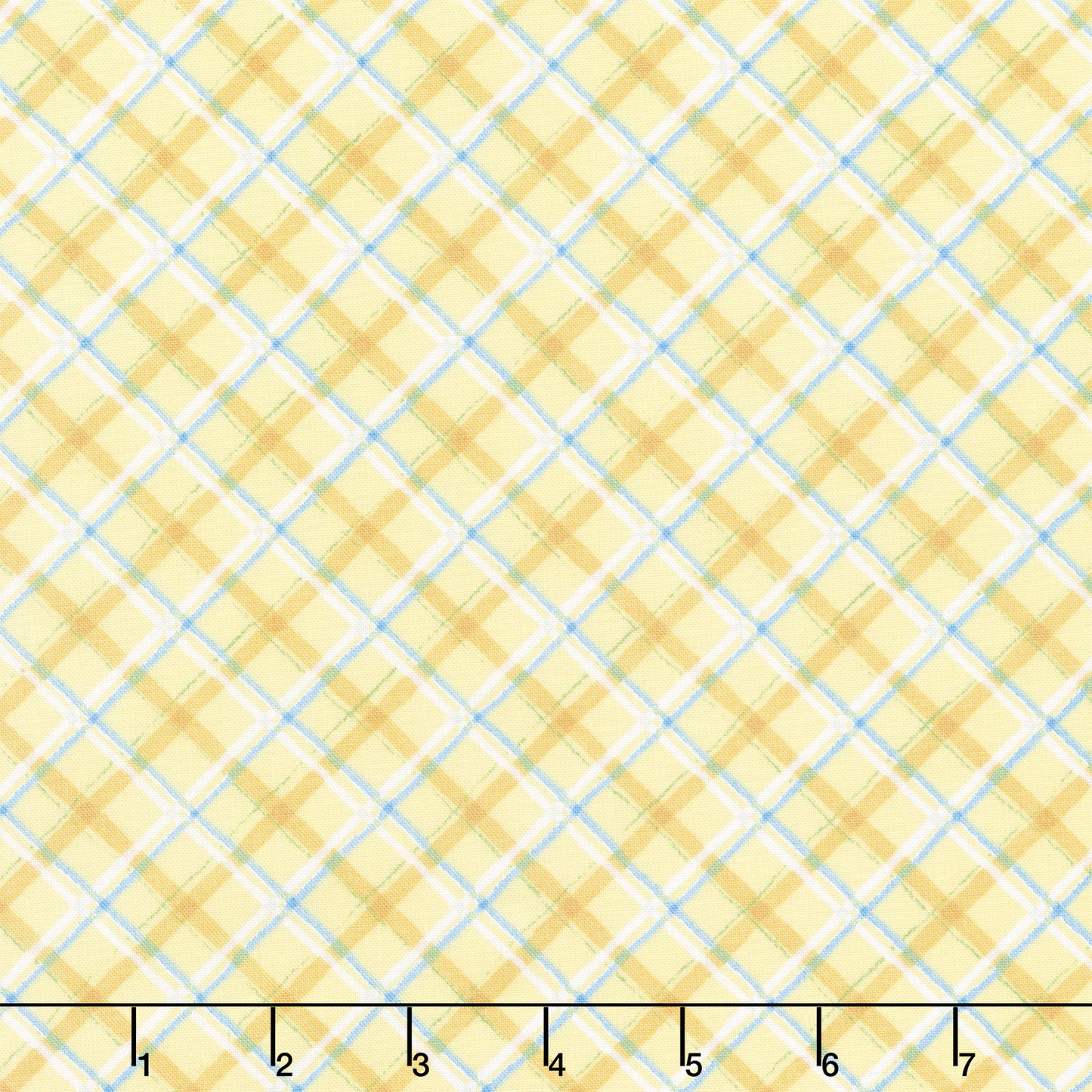 Gnome-Grown - Plaid Yellow Yardage