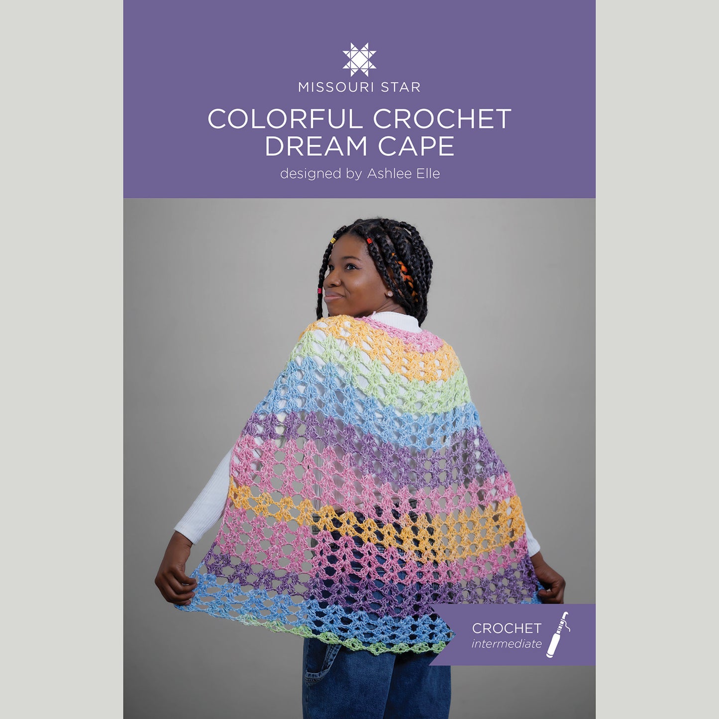 Colorful Crochet Dream Cape - Pastels Crochet Kit Alternative View #3