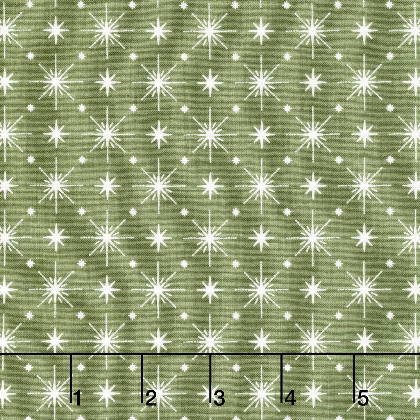 Christmas is in Town - Stars Green Yardage Primary Image