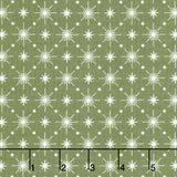 Christmas is in Town - Stars Green Yardage Primary Image