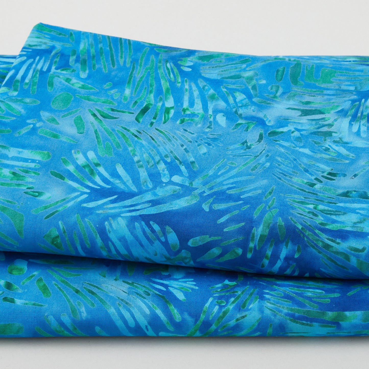 Brilliant Gems Batiks - Fronds Teal 2 Yard Cut Primary Image