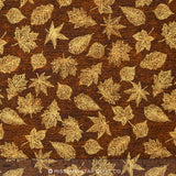 Shades of the Season 8 - Leaf Brown Metallic Yardage