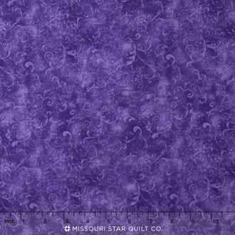 Wilmington Essentials - Amethyst Royale Filigree Blue Purple Yardage