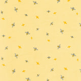 Honey Bees and Flowers Please - Bees Yellow Yardage Primary Image