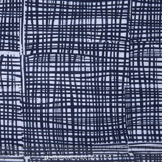 Marks - Indigo Colorstory Squares Storm Yardage