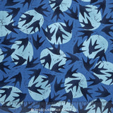 Marks - Indigo Colorstory Birds in Flight Royal Blue Yardage