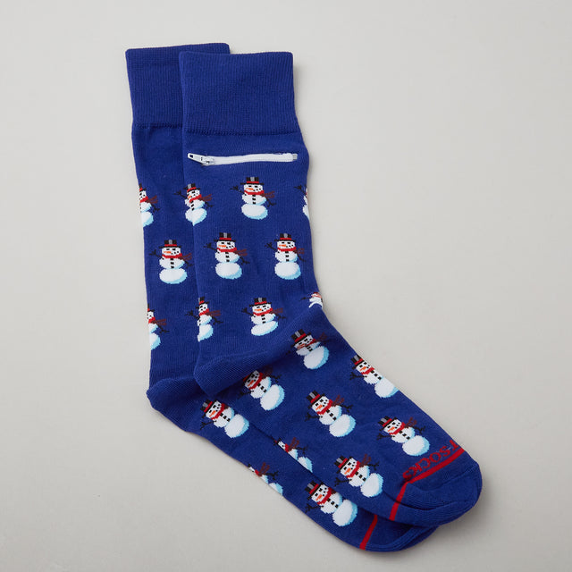 Pocket Socks Snowman - Mens