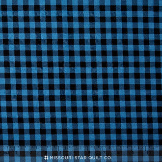 Burly Beavers - Plaid Denim Yardage