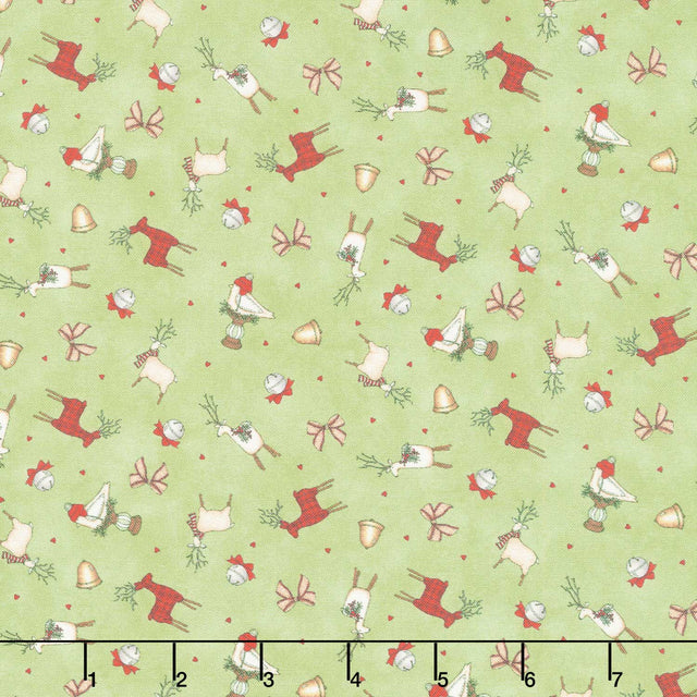 Homemade Holidays - Little Deer Green Yardage Primary Image