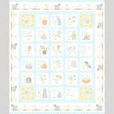 Little Chicks - Alphabet Aqua Flannel Panel