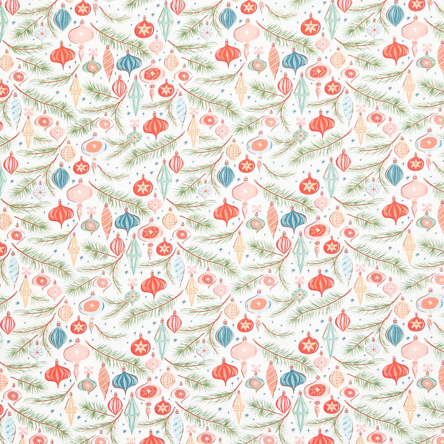 Christmas In The Cabin - Jingle all the Way Sweet White Yardage Primary Image