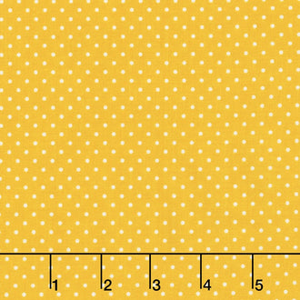 Swiss Dot - Swiss Dot Mustard Yardage