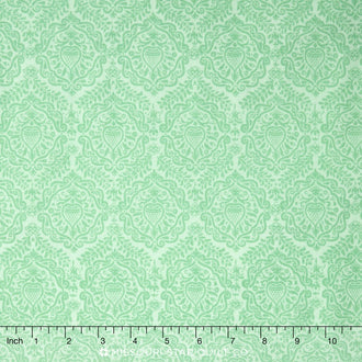 Garden Girl - Damask Mint Yardage