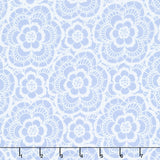 Blue Carolina - Carolina Lace Blue Yardage