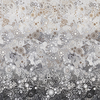 Effervescence - Ombre Grey Digitally Printed Yardage