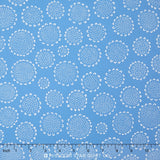 Blueberry Park - Cool Stratosphere Dotty Sunflowers Yardage