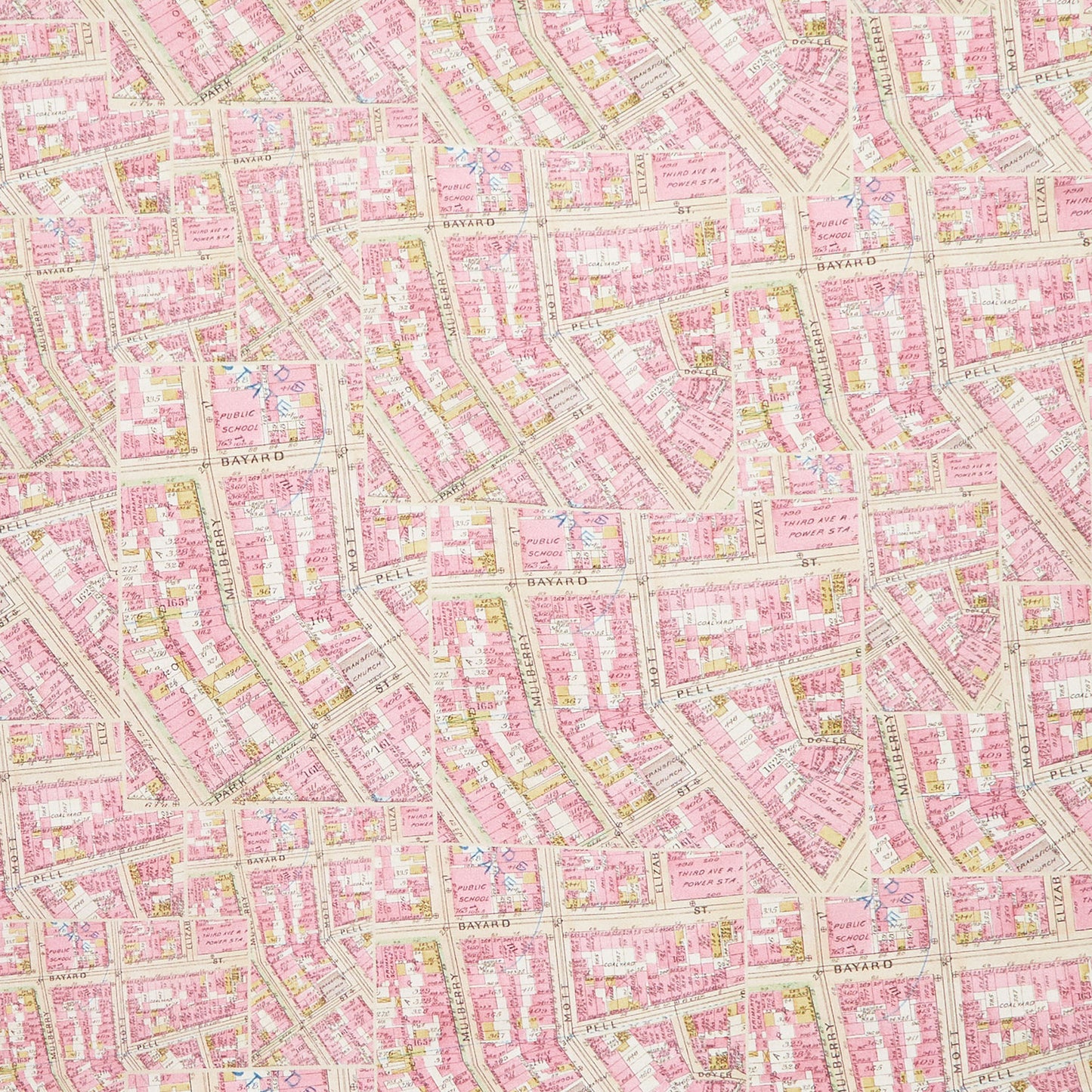 Eclectic Elements - Palette Pink Map Yardage