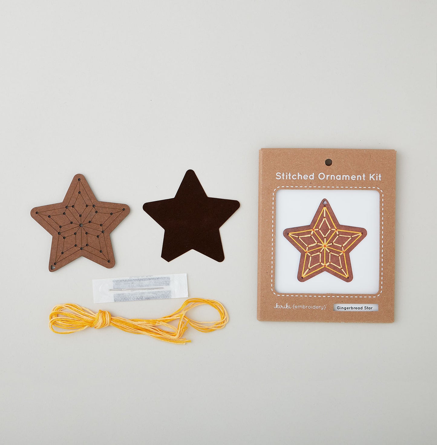 Gingerbread Star Stitched Ornament Kit Alternative View #2