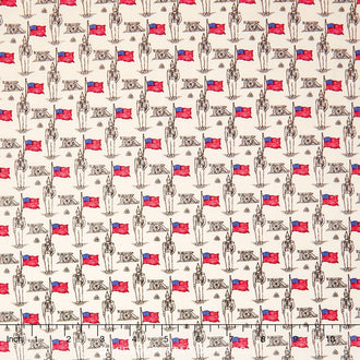 World Piece - Americana Soldier Cream Yardage