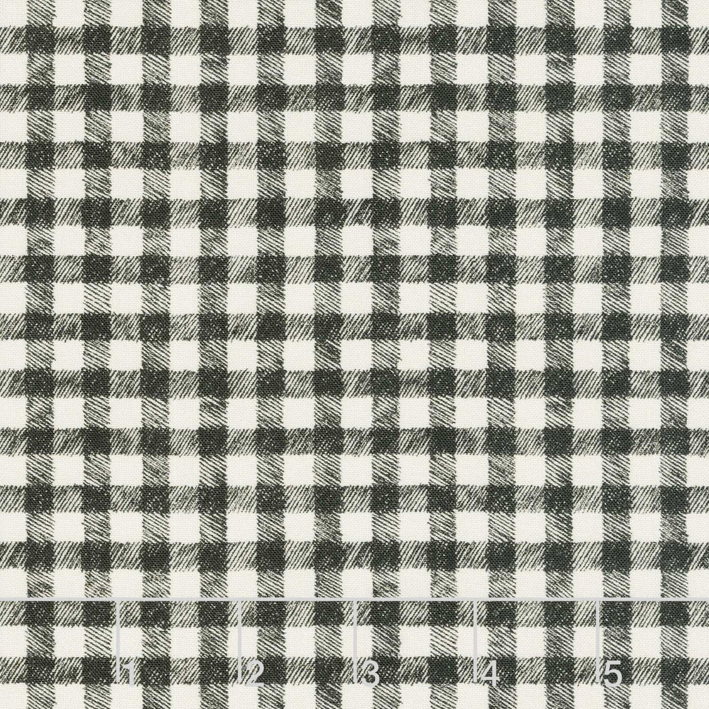 Homemade Holidays - Woven Check Grey Yardage Primary Image