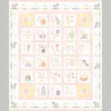 Little Chicks - Alphabet Pink Flannel Panel