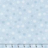 Woodland Winter (Moda) - Snowflake Toss Sky Blue Yardage Primary Image