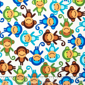 Urban Zoologie - Nature Monkey Royal Yardage