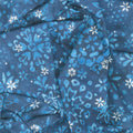 Artisan Batiks - Snowscape Snowflakes Blueberry Metallic Yardage