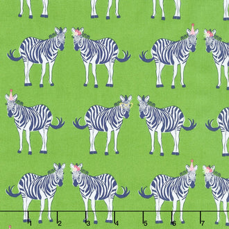 Safari Party - Safari Main Green with Sparkle Metallic Yardage