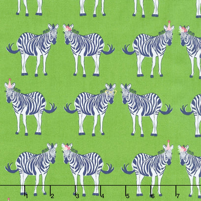 Safari Party - Safari Main Green with Sparkle Metallic Yardage