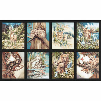 North American Wildlife - Woodland Earth Panel