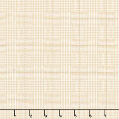 Farmhouse Flannels III - Box Check Cream Yardage Primary Image