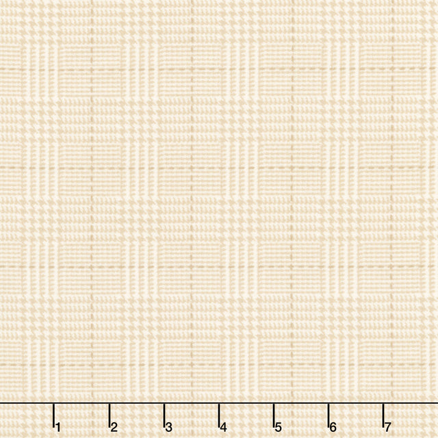 Farmhouse Flannels III - Box Check Cream Yardage Primary Image