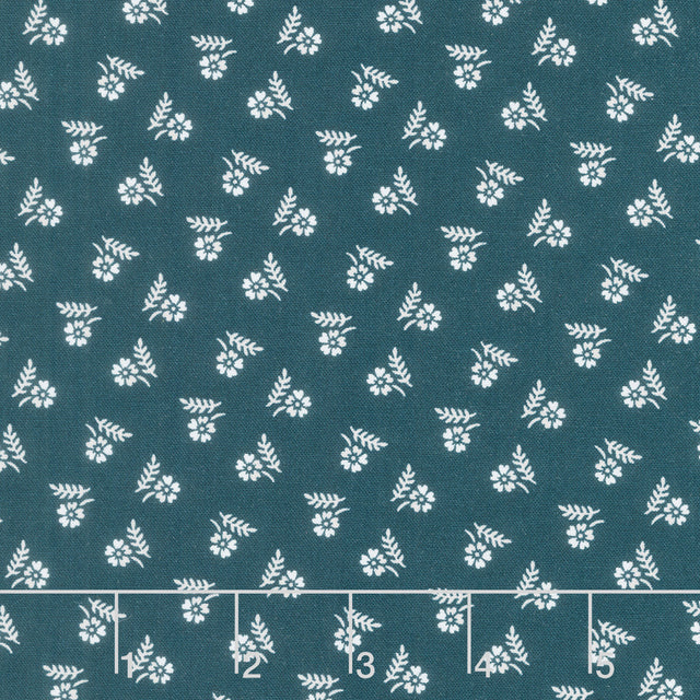 Serenity Blues - Tiny Floral Navy Yardage Primary Image