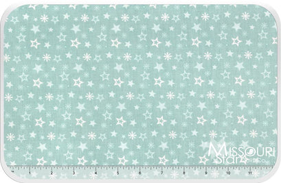 A Merry Little Christmas - Merry Stars Aqua Yardage