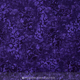 Wilmington Essentials - Amethyst Royale Scroll Dark Eggplant Yardage