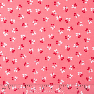 Calico Days - Cherry Pink Yardage